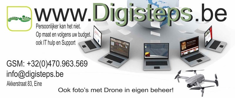 Digisteps, Webdesign en hosting met eigen Drone